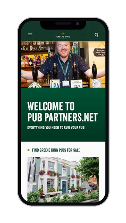 PubPartners.net welcome on a phone